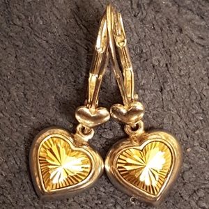 18k Gold and Sterling silver earrings